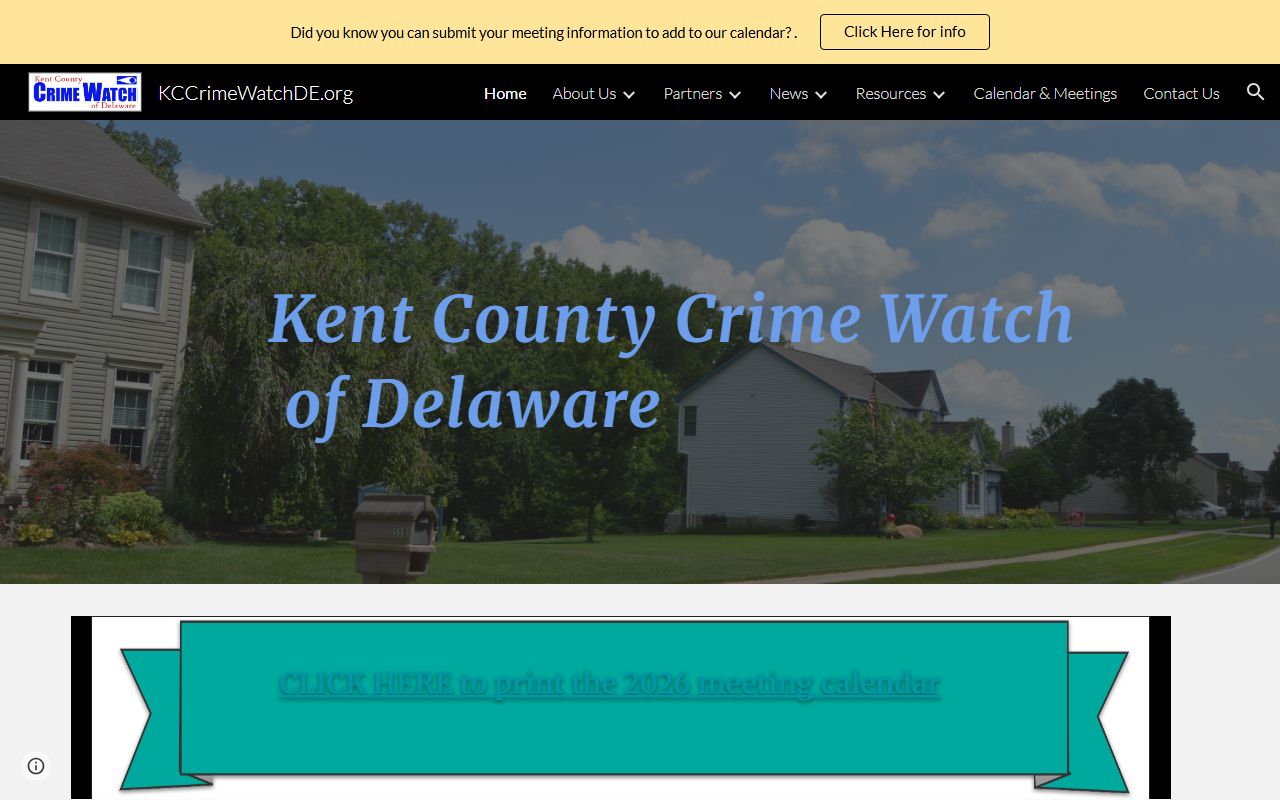 Kent County Crime Watch Delaware sex offender safety resources