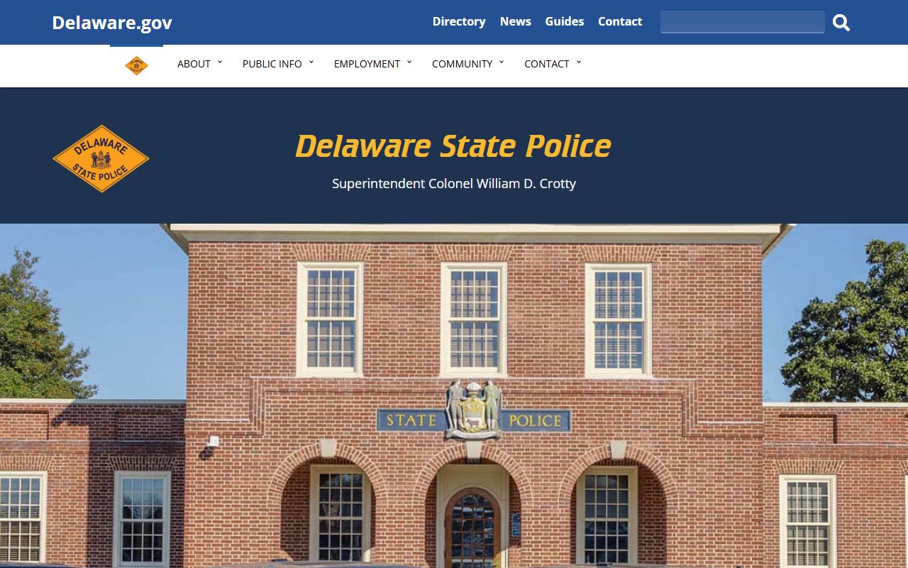 Delaware State Police S.O.A.R. unit sex offender registration page